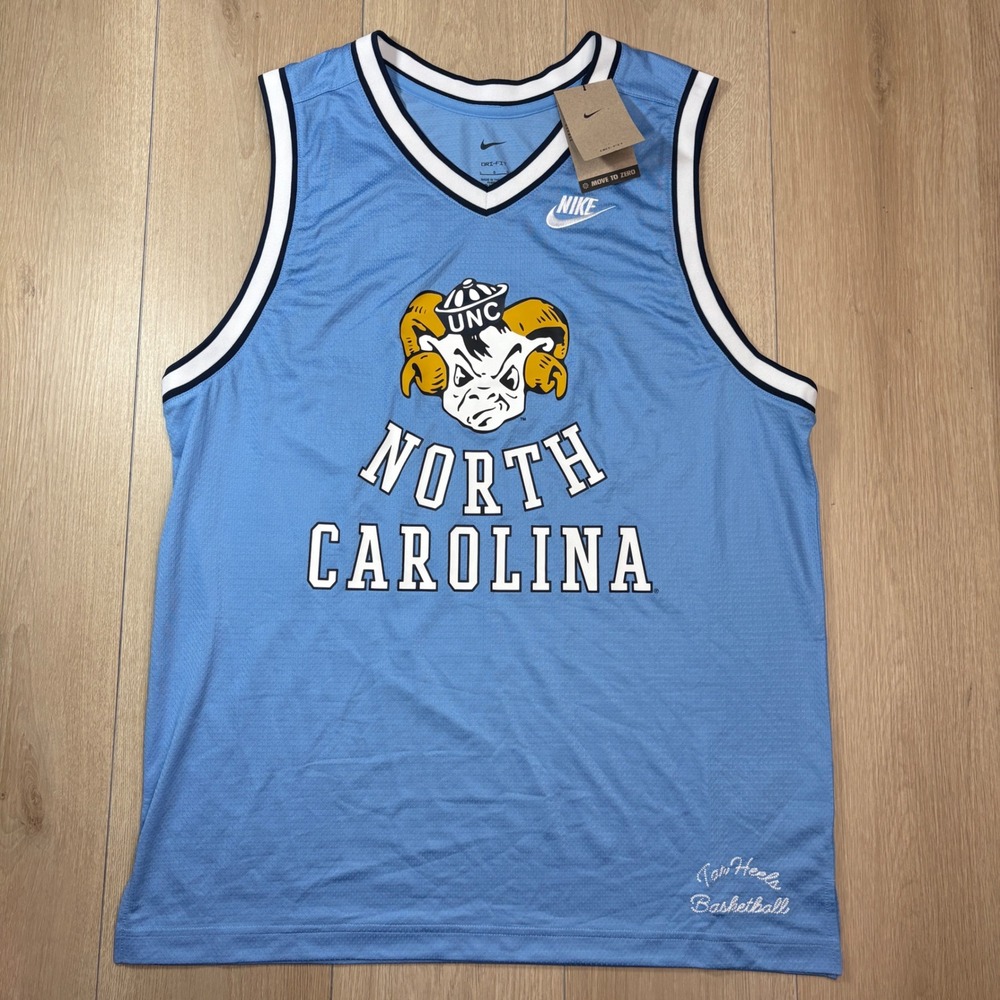 Nike North Carolina Tar Heels SAMPLE College Vault Basketball Jersey Blue NWT